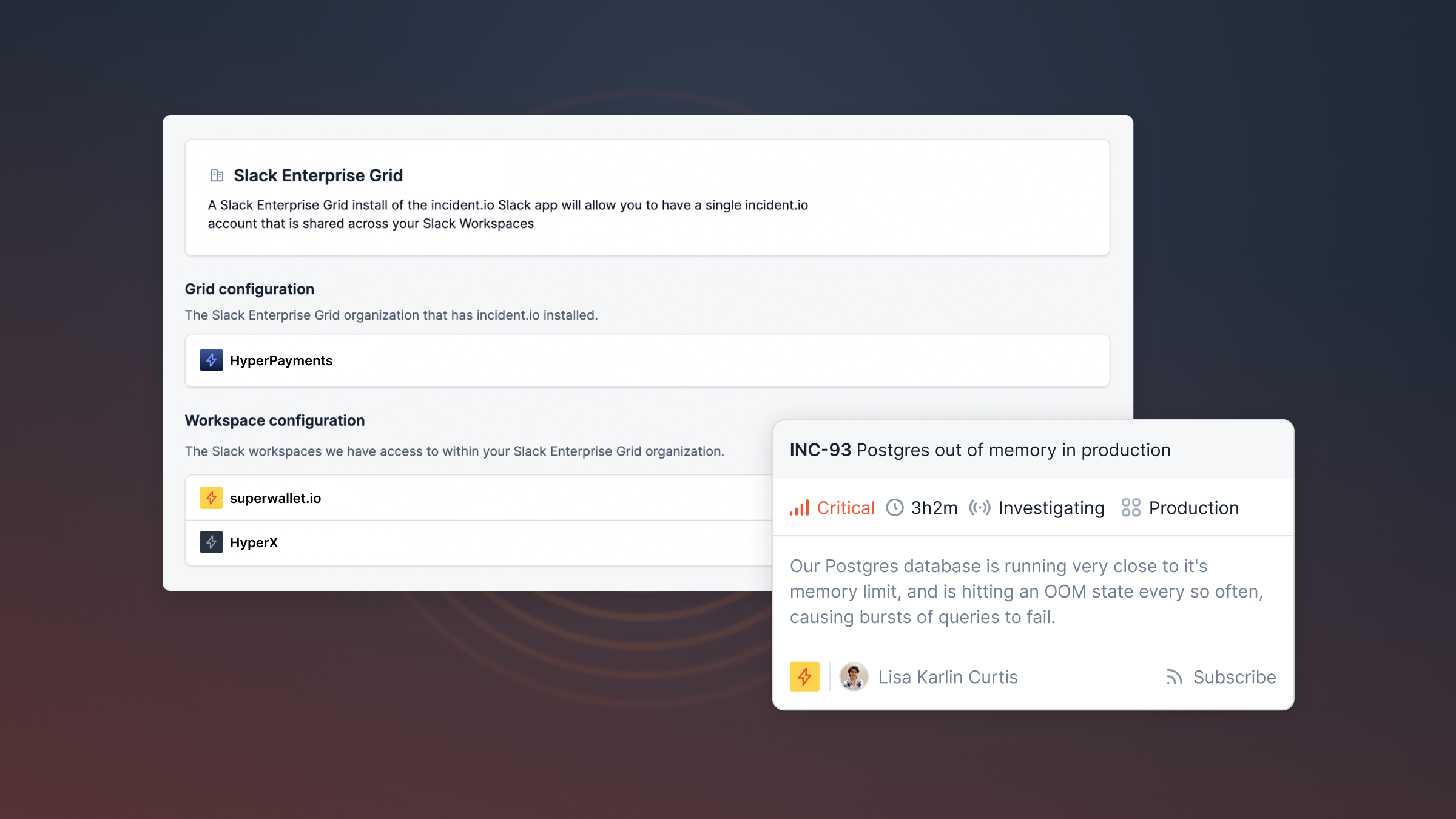 Install incident.io into Slack Enterprise Grid