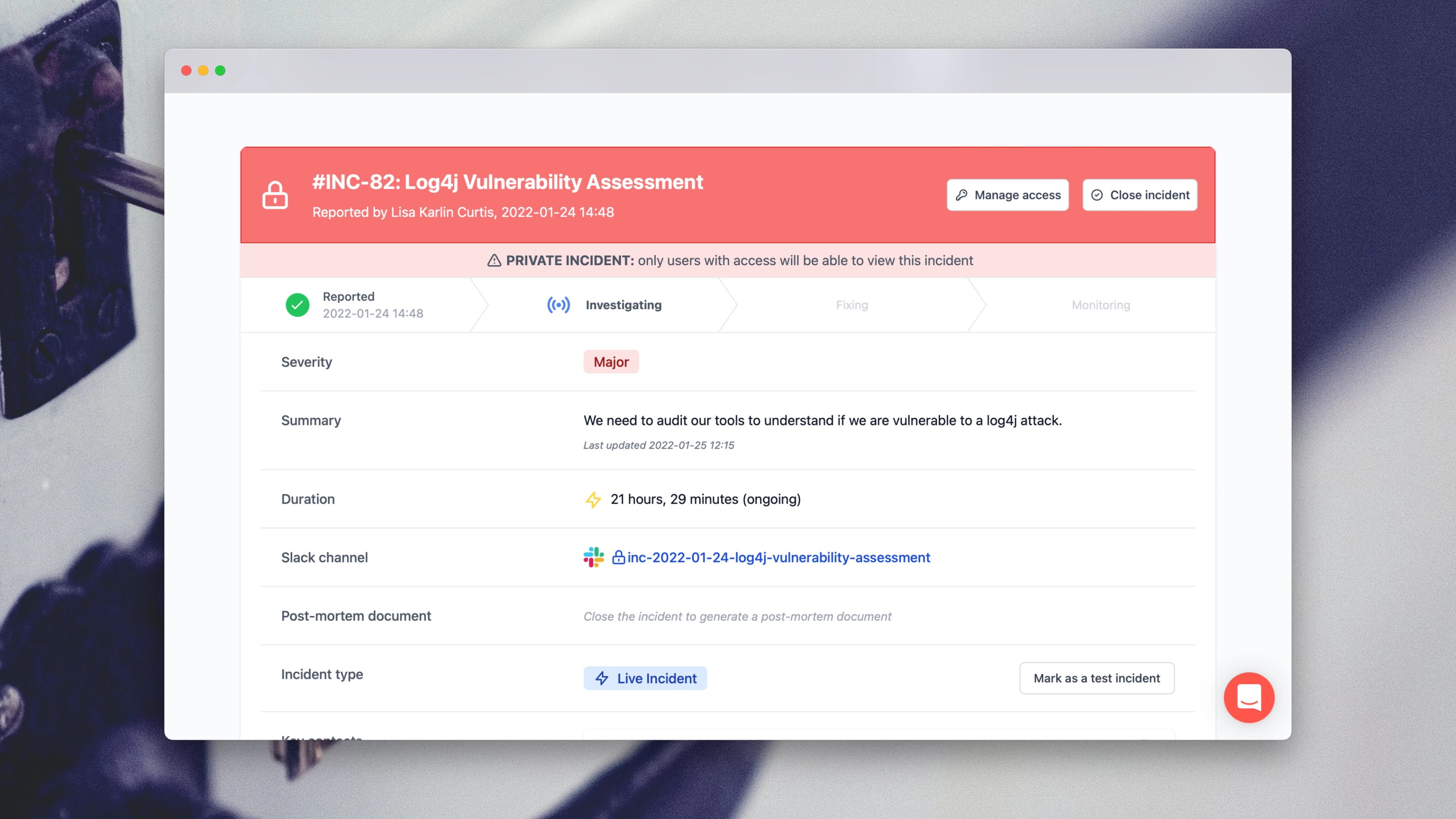 Keeping secrets safe with Private Incidents