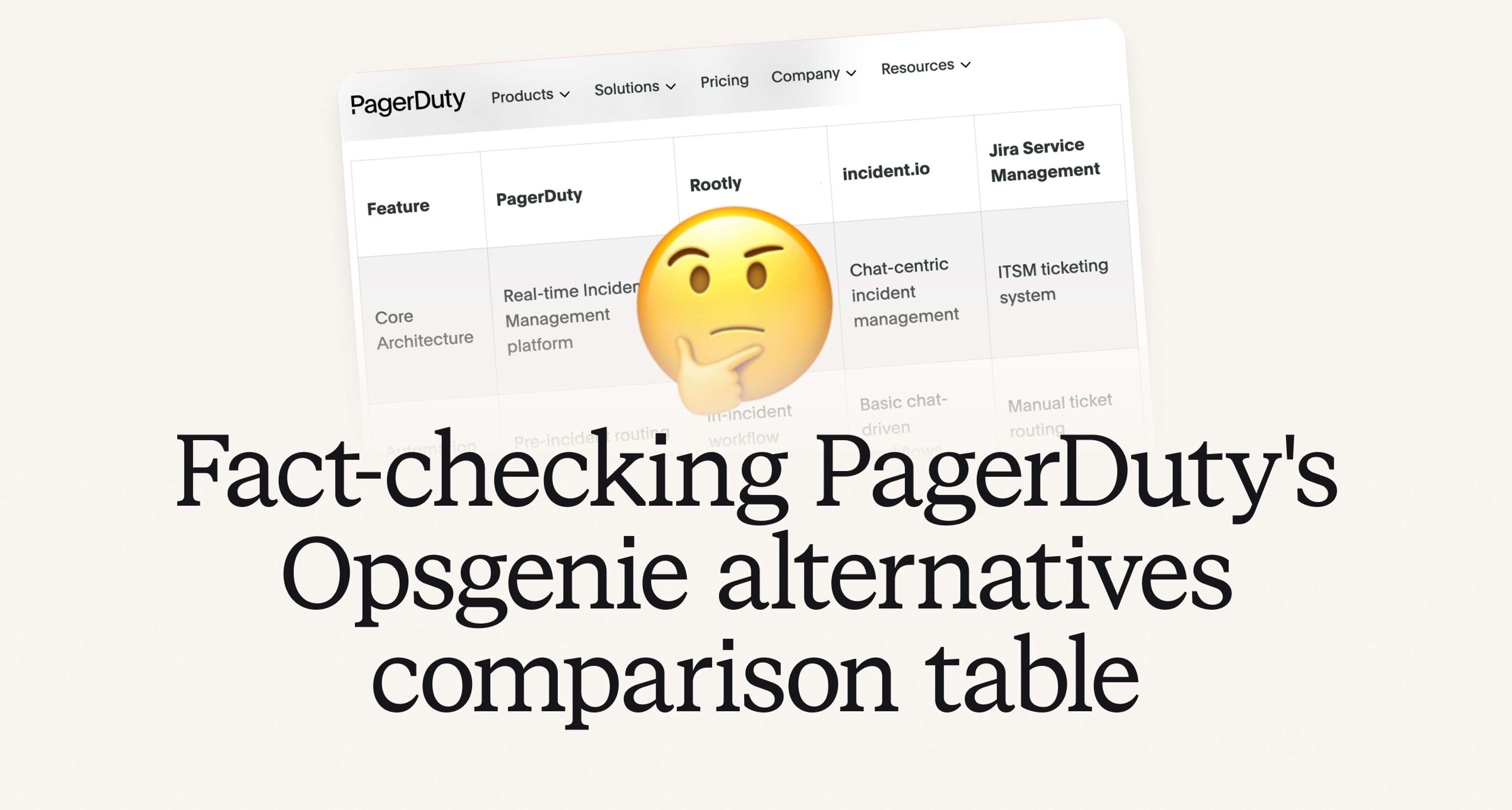 Fact-checking PagerDuty's Opsgenie alternatives comparison table