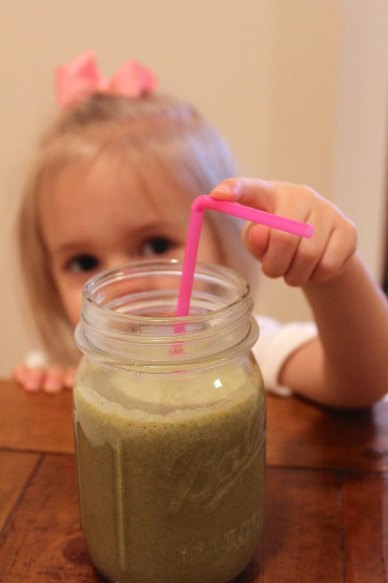 Green Smoothie (with a side of sweet pea)