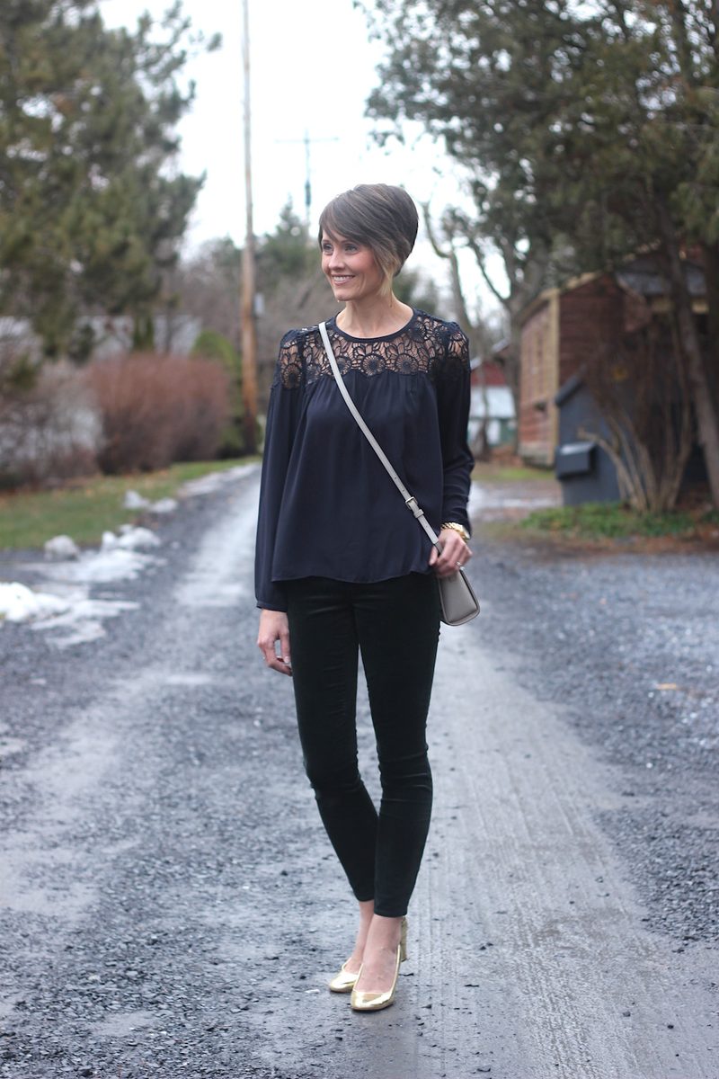 Navy Lace