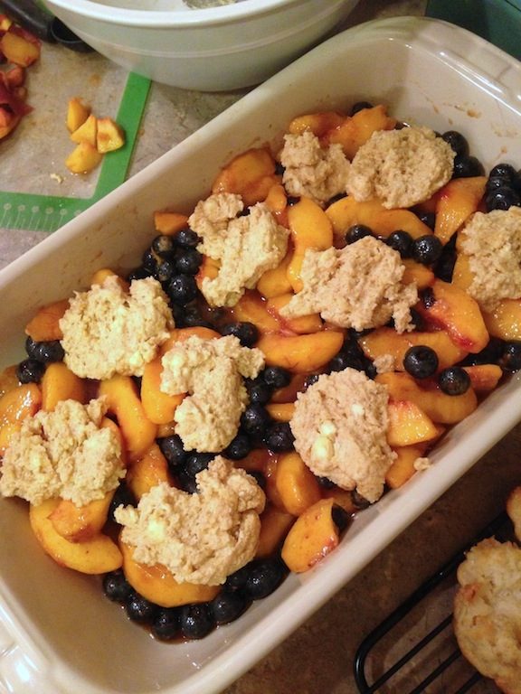 Cobbler: Peach and Blueberry