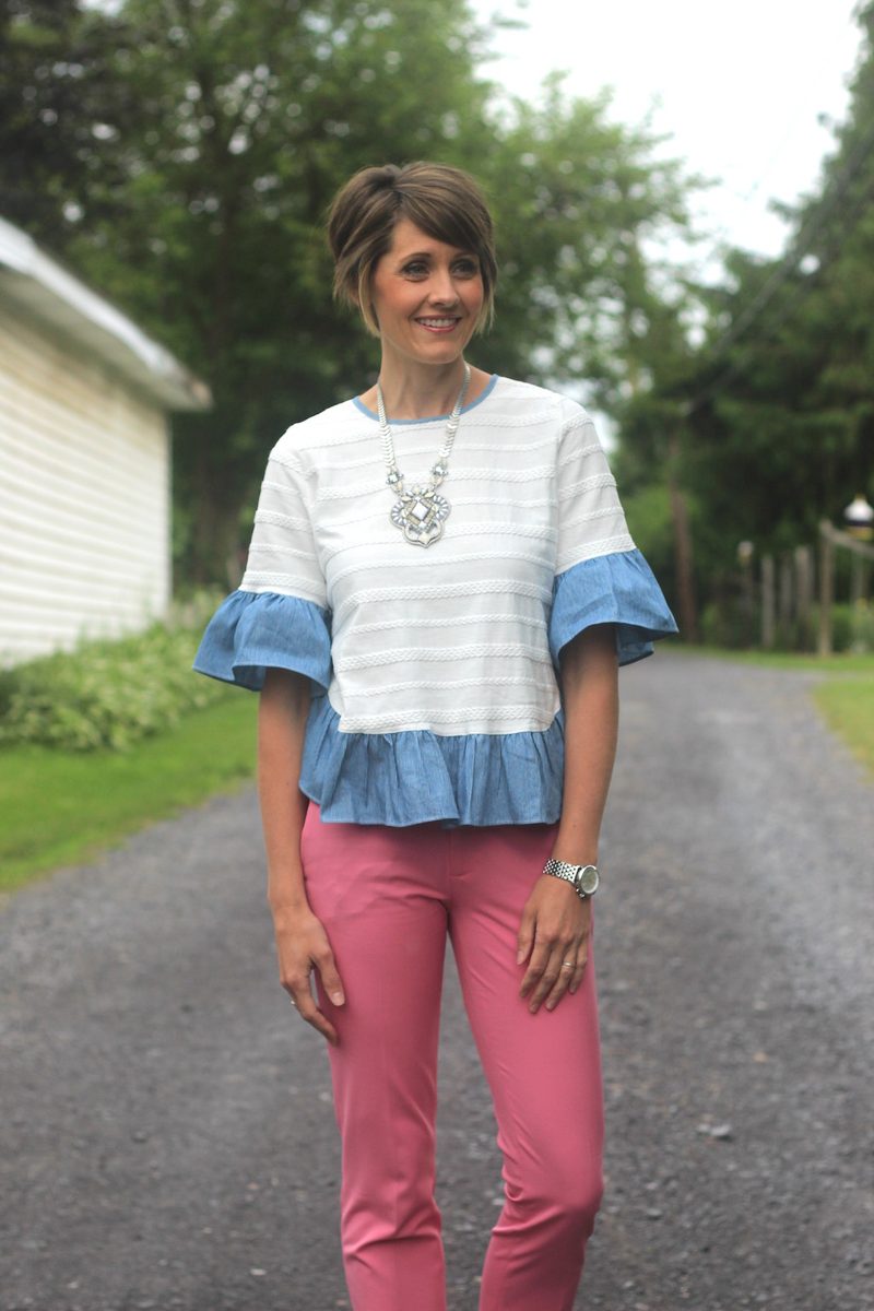 Pink, White and Blue