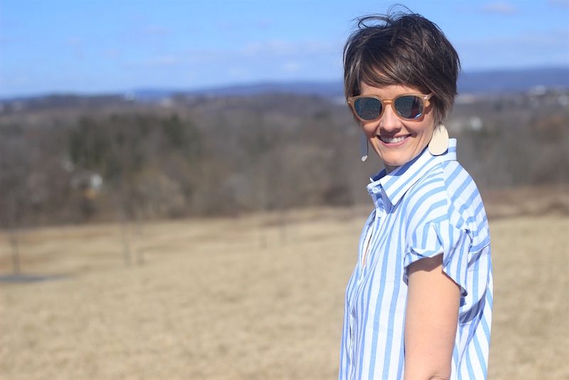 Striped Button-up
