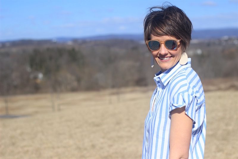 Striped Button-up