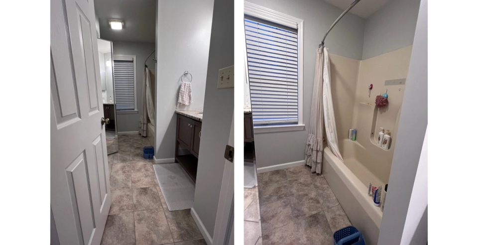 The family bathroom before its refresh
