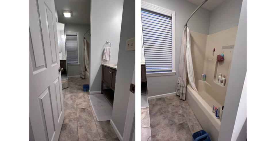 The family bathroom before its refresh