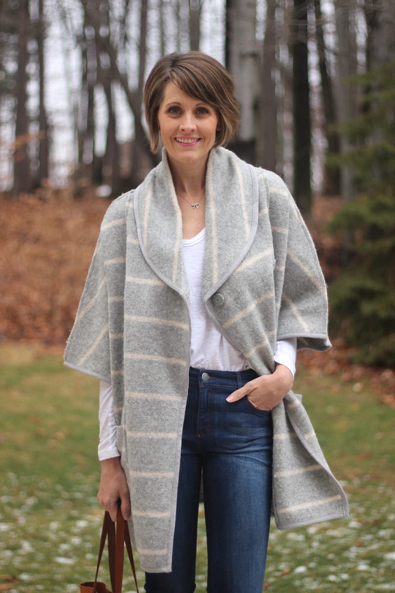 Striped Poncho
