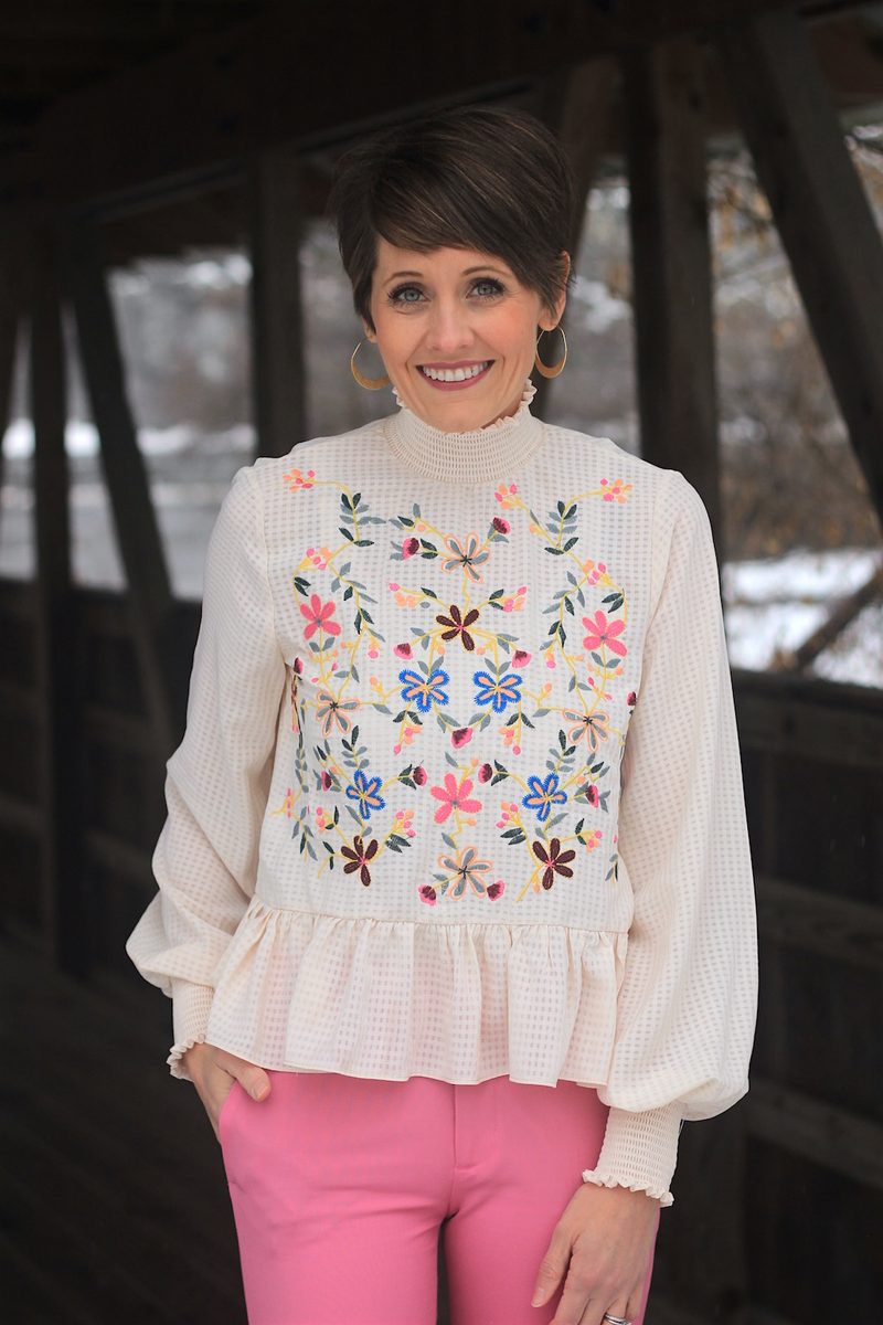 Embroidered Top