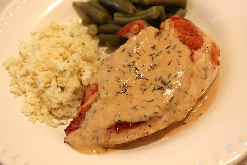 Chicken with Mustard Cream Sauce