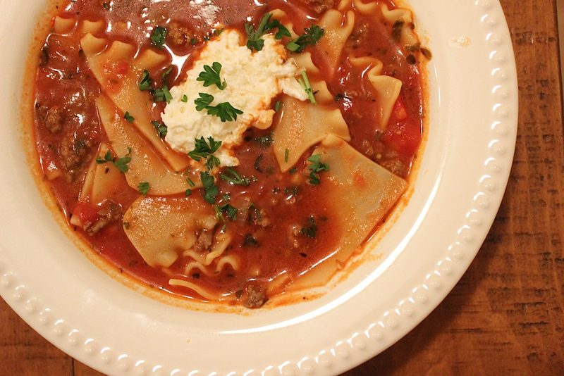 Lasagne Soup
