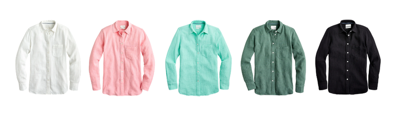J.Crew Gauze Shirt: Three Ways