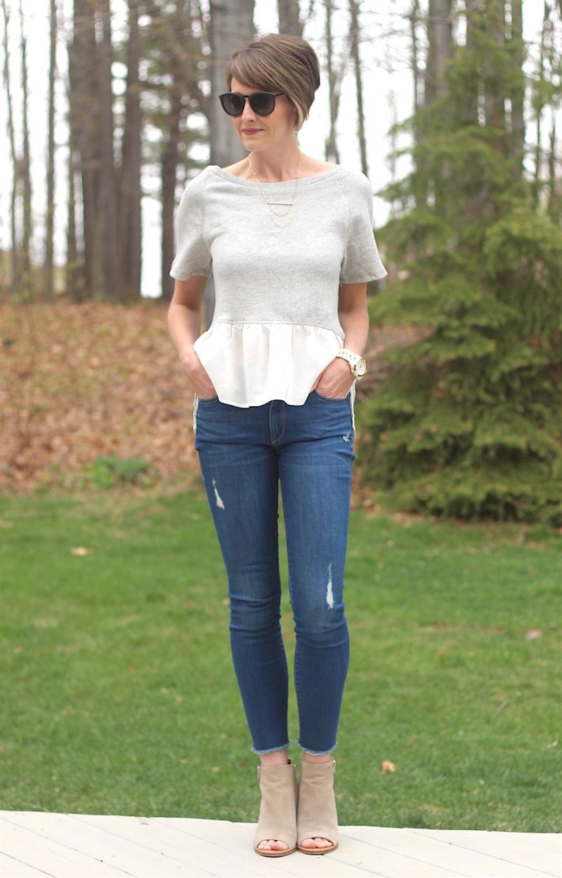 Peplum Sweatshirt