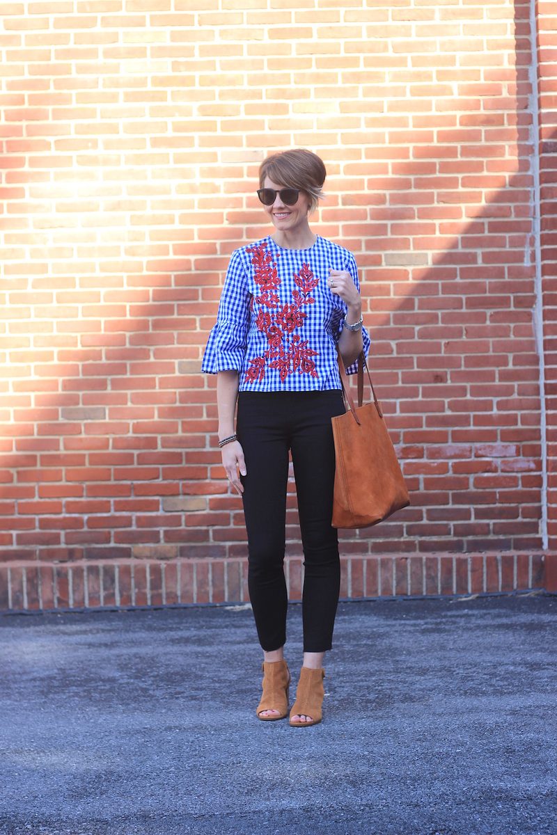 Embroidered Gingham