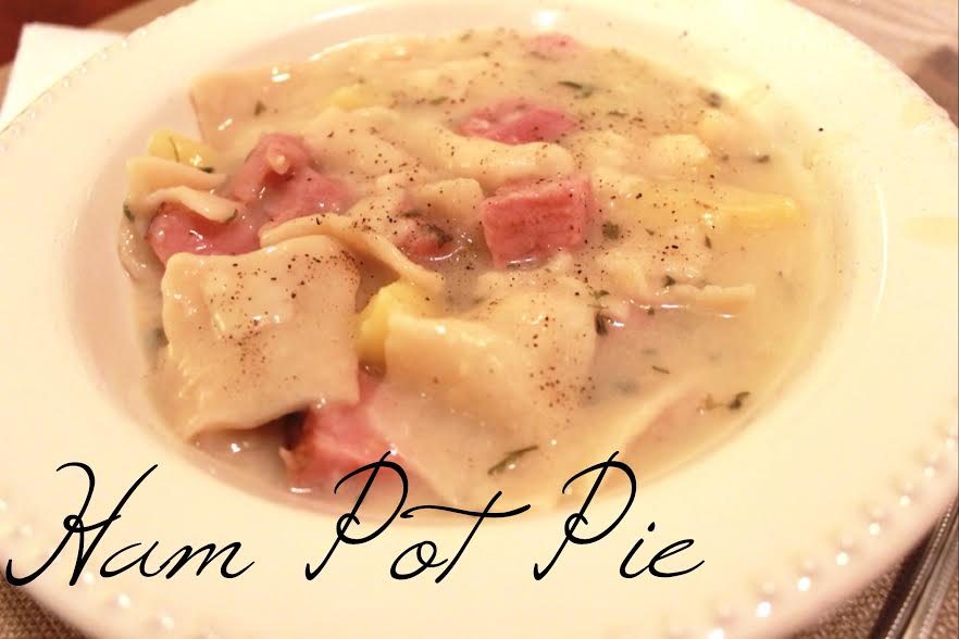 Grandma’s Pennsylvania Dutch ham pot pie with homemade dough and potatoes