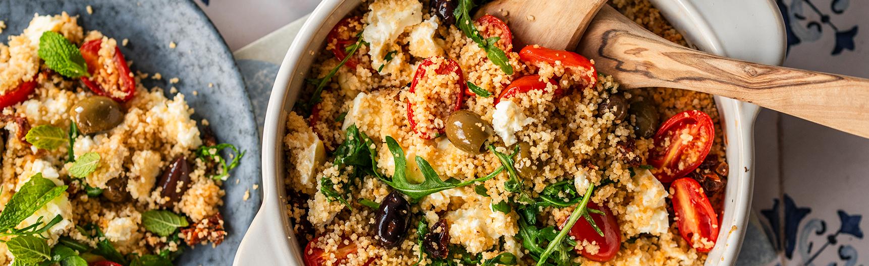 Couscous Feta Bake