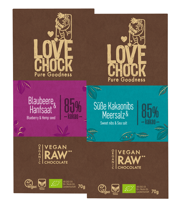 Vegane RAW-Schokolade