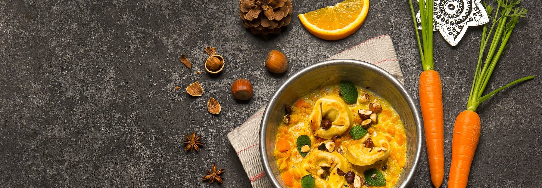 Karotten-Linsensüppchen mit Ingwer und Orange