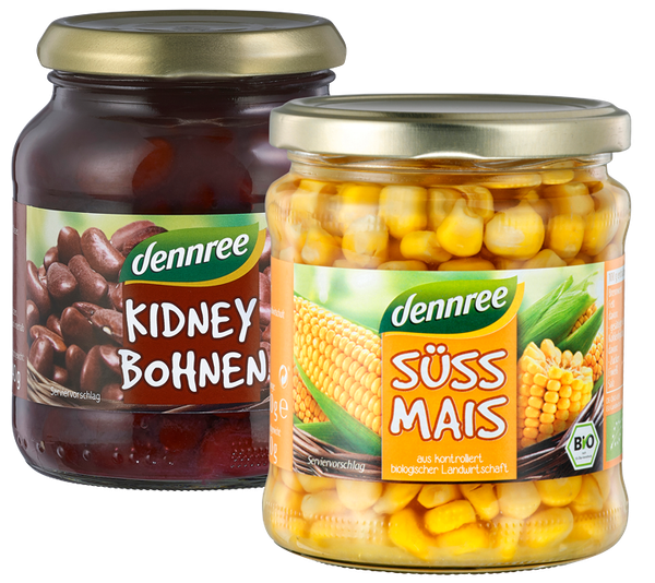 Bio- Gemüse im Glas