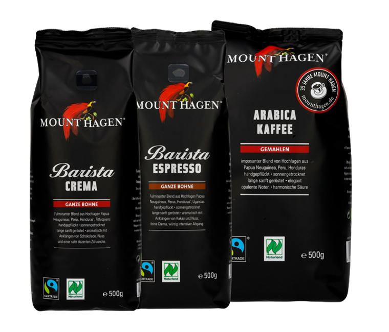 Mount Hagen BIO Arabica-Kaffee Espresso