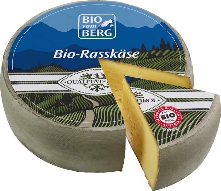 Rasskäse mit Steinsalzkruste