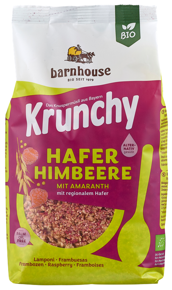 Krunchy Hafer-Himbeere mit Amaranth