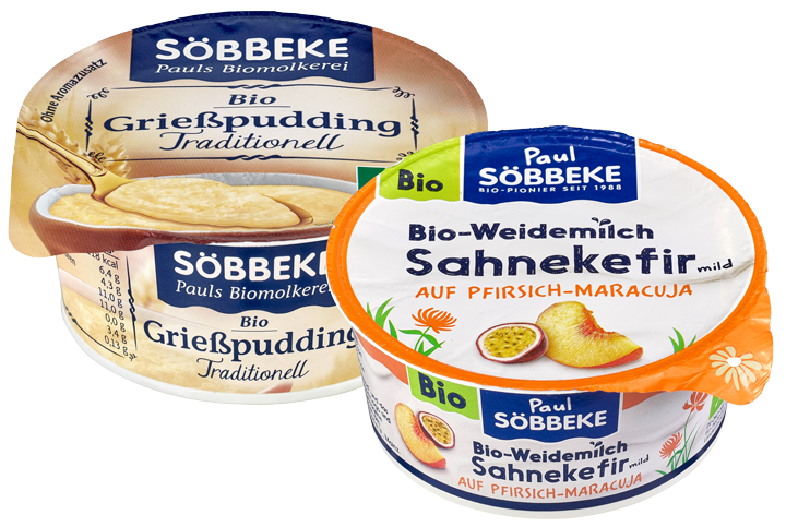 Weidemilch- Sahnekefir oder Grießpudding