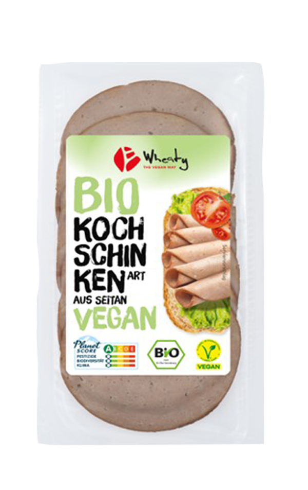 Veganer Aufschnitt nach Kochschinken Art