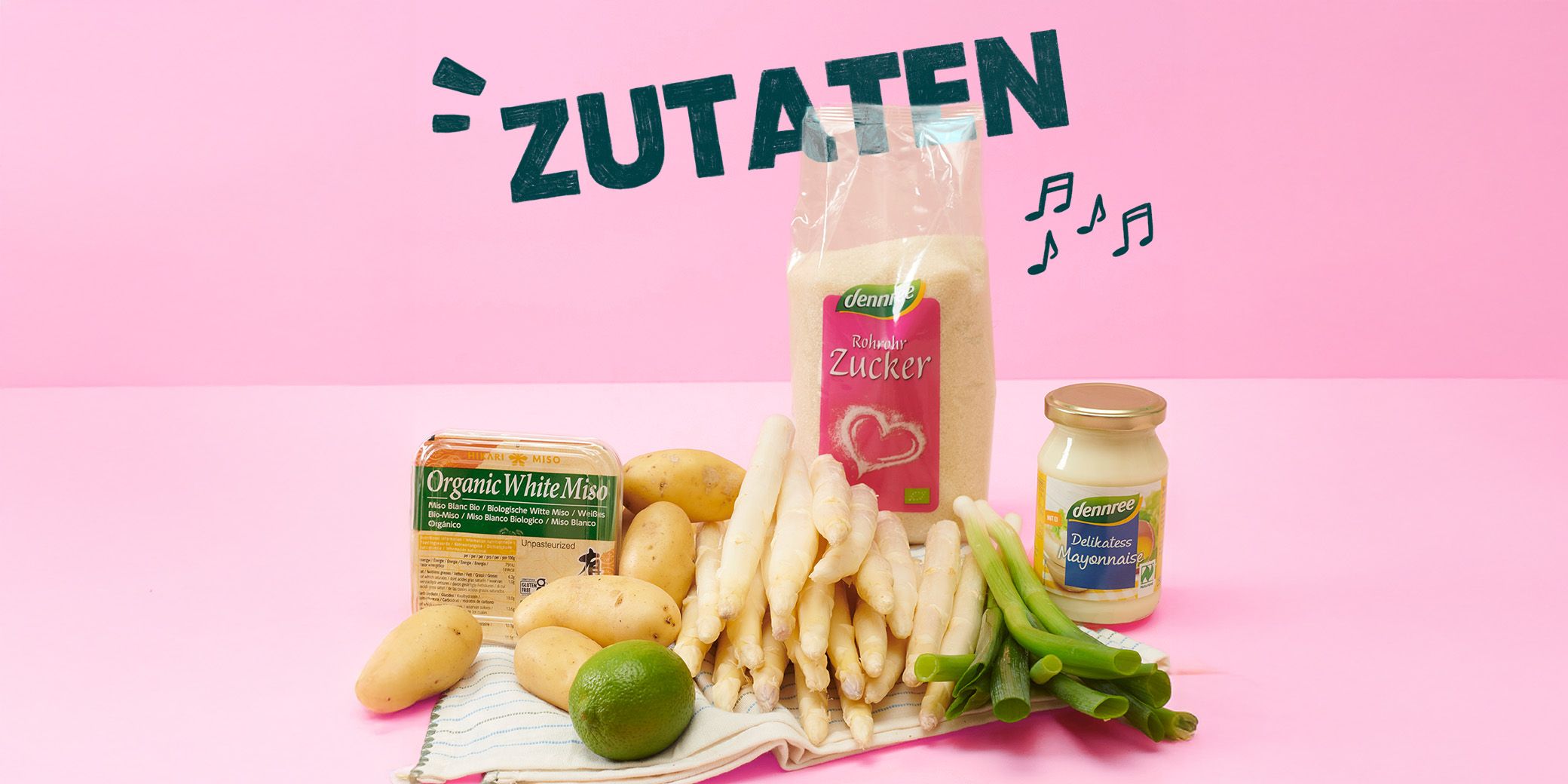 Zutaten für dein Spargel-Rapzept