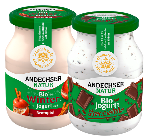 Bio-Frucht oder -Cremejoghurt