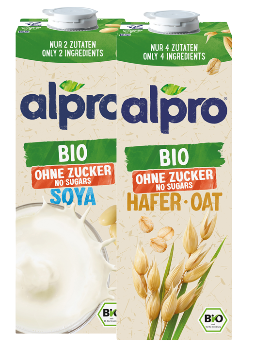 Pflanzendrink ohne Zucker