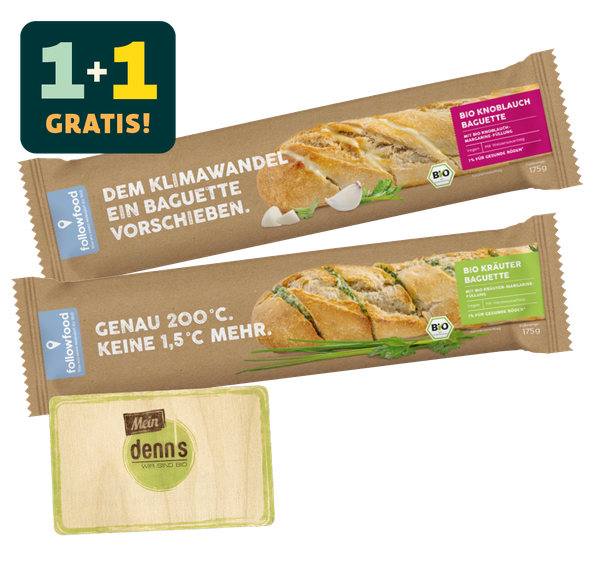 *** Bio-Kräuter oder-Knoblauch-Baguett