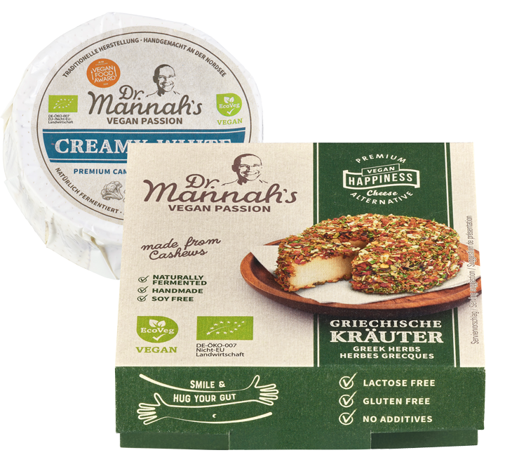 Camembert- oder  Streichkäse-Alternative