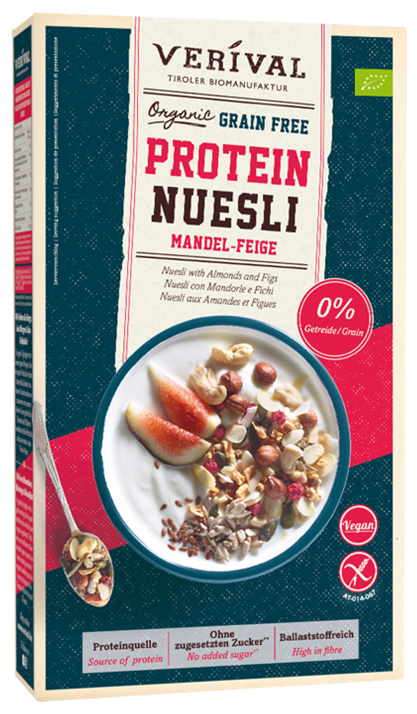 Grain Free Protein Müsli Mandel-Feige