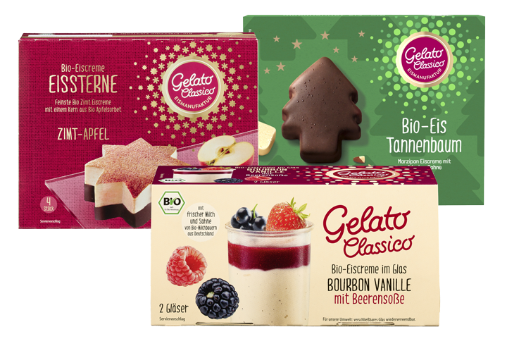 Eissterne, Eisdessert, Tannenbaum