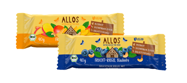 Bio-Frucht oder -Rohkostriegel
