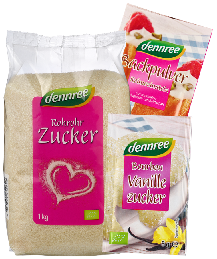 dennree BIO Backzutaten Backartikel