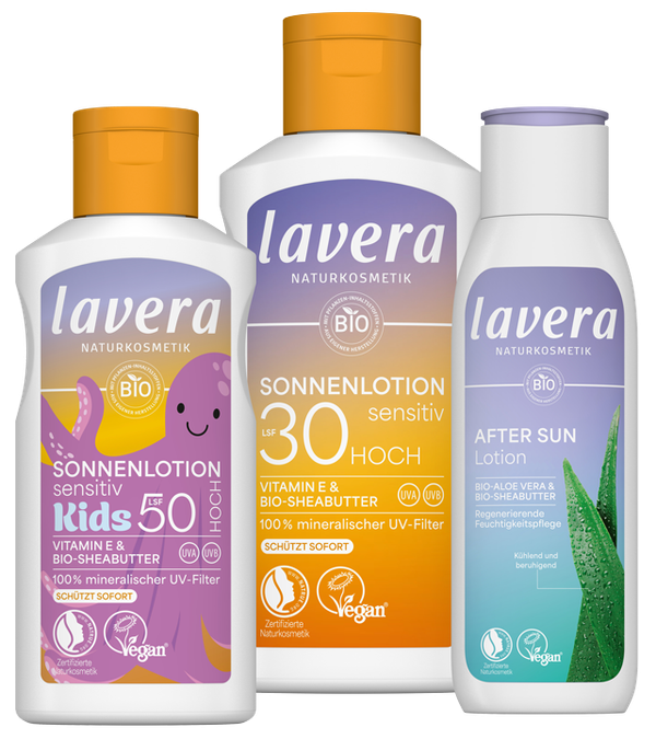 20% Rabatt* auf Sonnenpflege und -schutz von Lavera