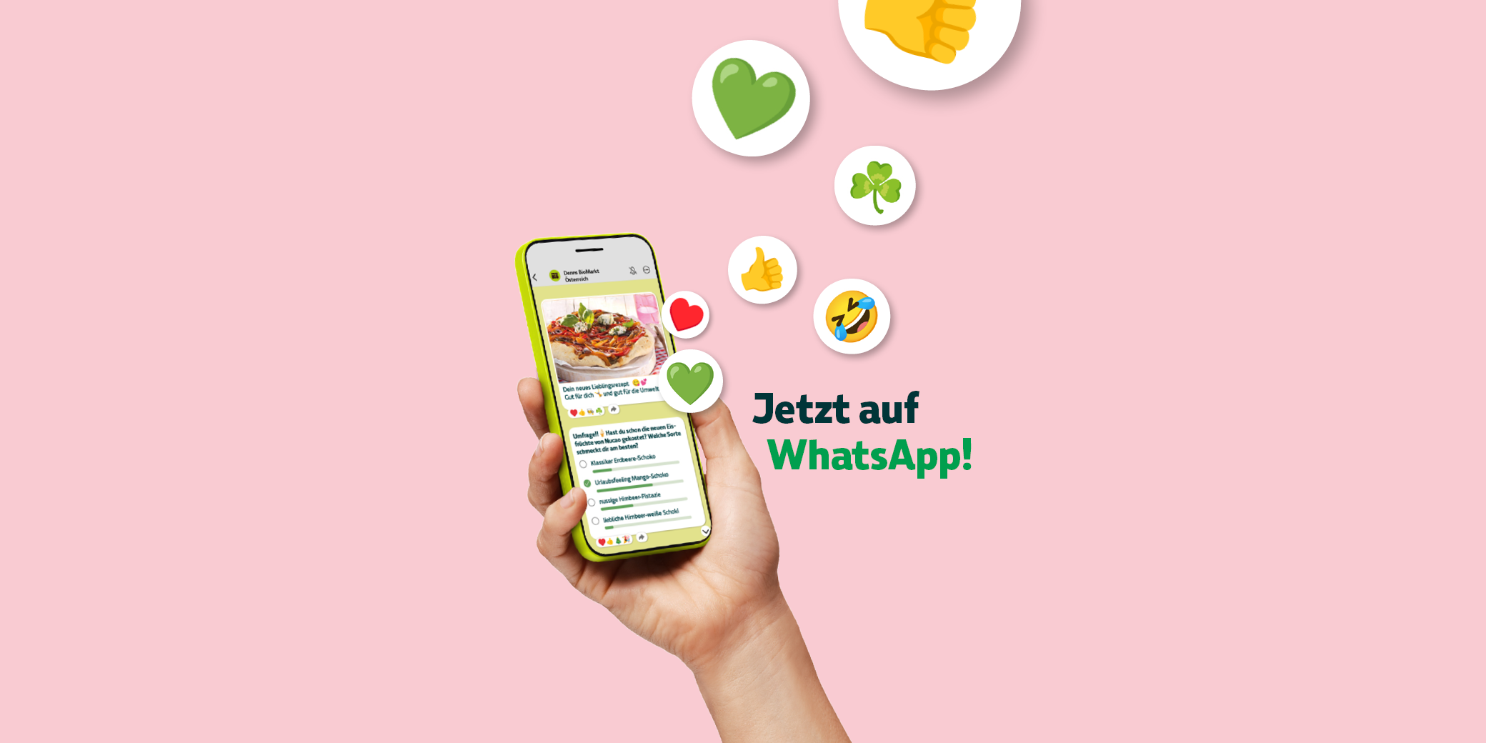 Wir sind auf WhatsApp
