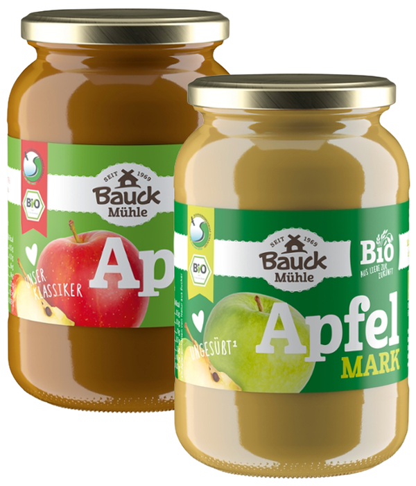 Bio-Apfelmark oder -mus