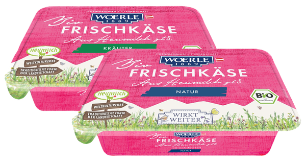 Frischkäse Natur oder Kräuter