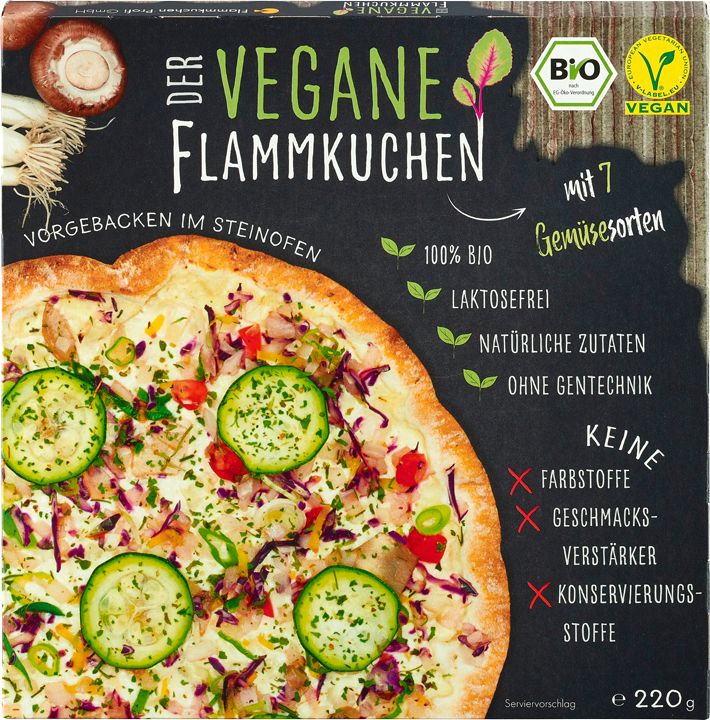 Veganer Flammkuchen "7 Gemüse"