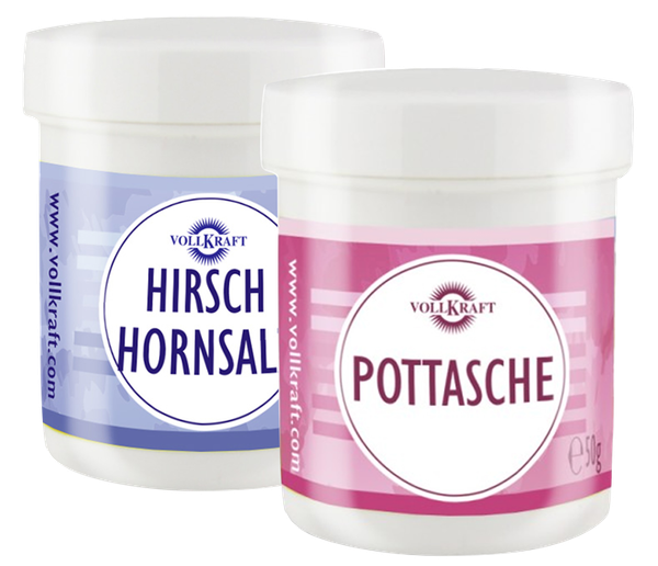 Pottasche / Hirschhornsalz