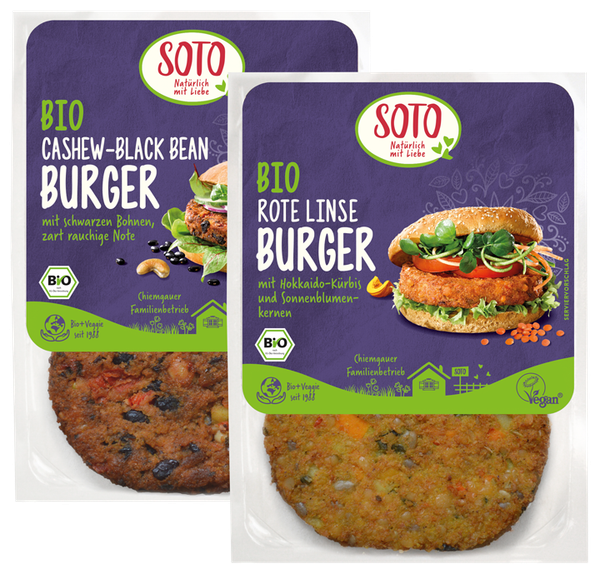 Vegane Bio-Burger-Bratlinge