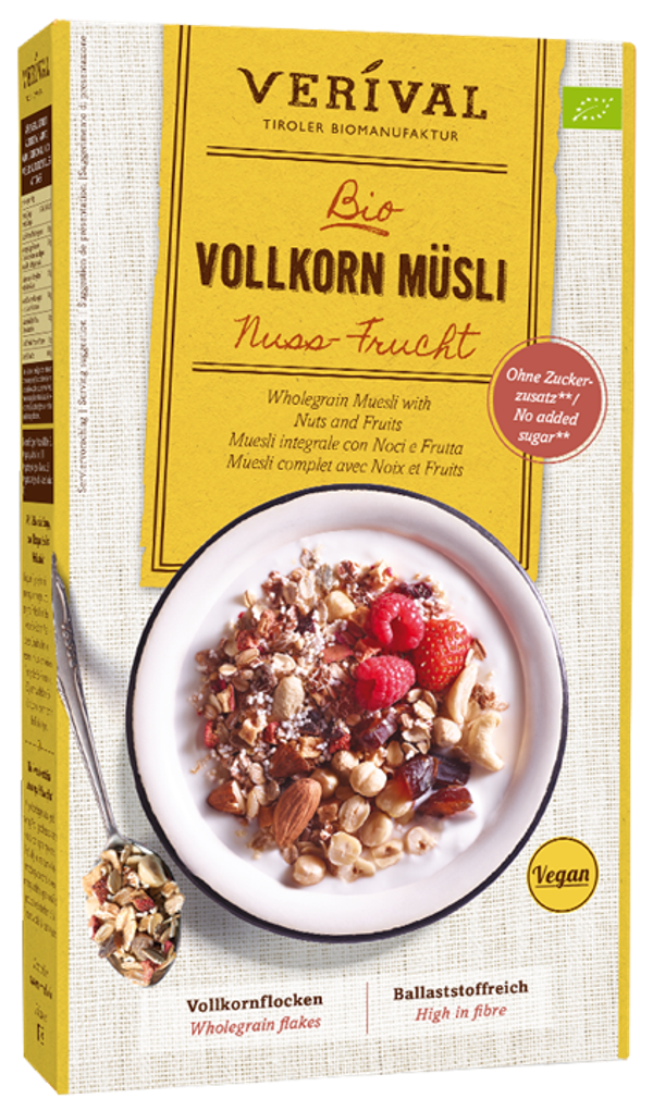 Nuss-Frucht Vollkornmüsli