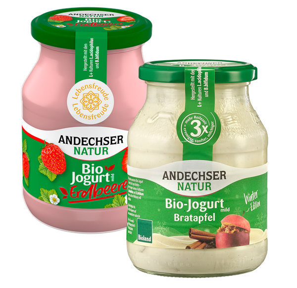 Joghurt Erdbeere & Bratapfel