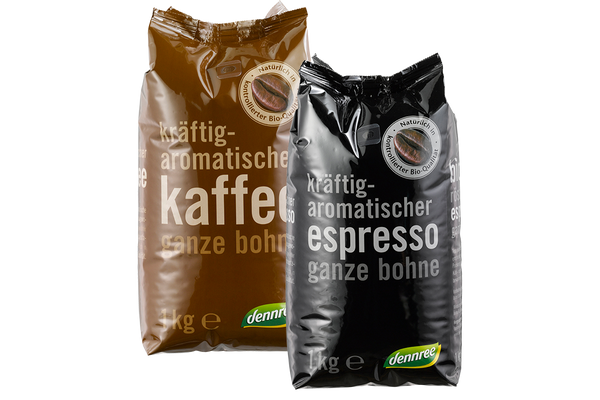 Bio-Espresso oder -Röstkaffee