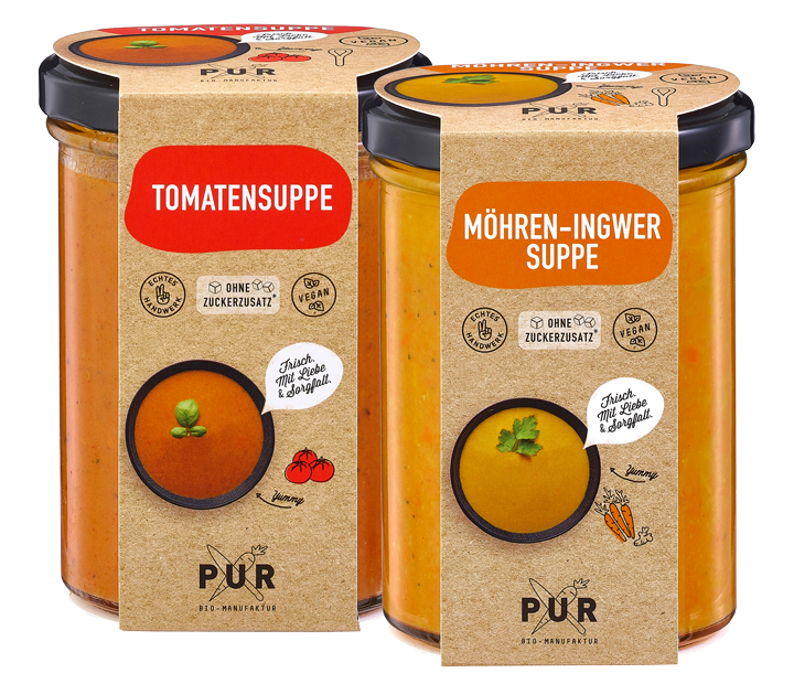 Frische Gemüsesuppen