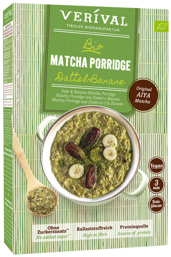 Matcha Porridge Dattel-Banane