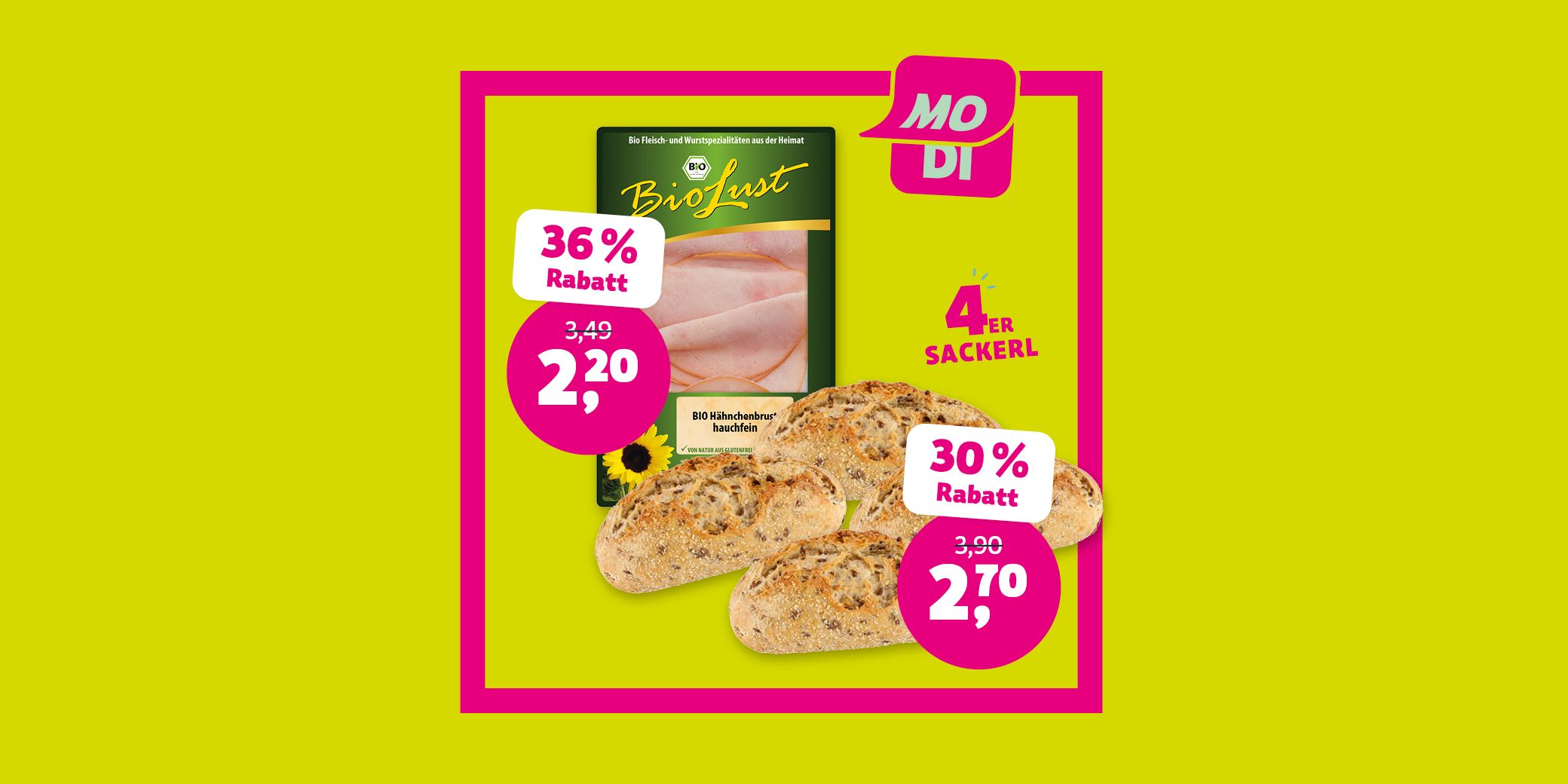 Günstiger Wochenstart 